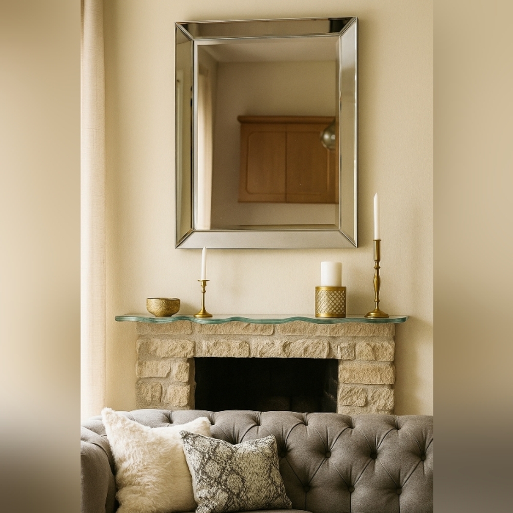 Elegant Silver Wall Mirror 32x26